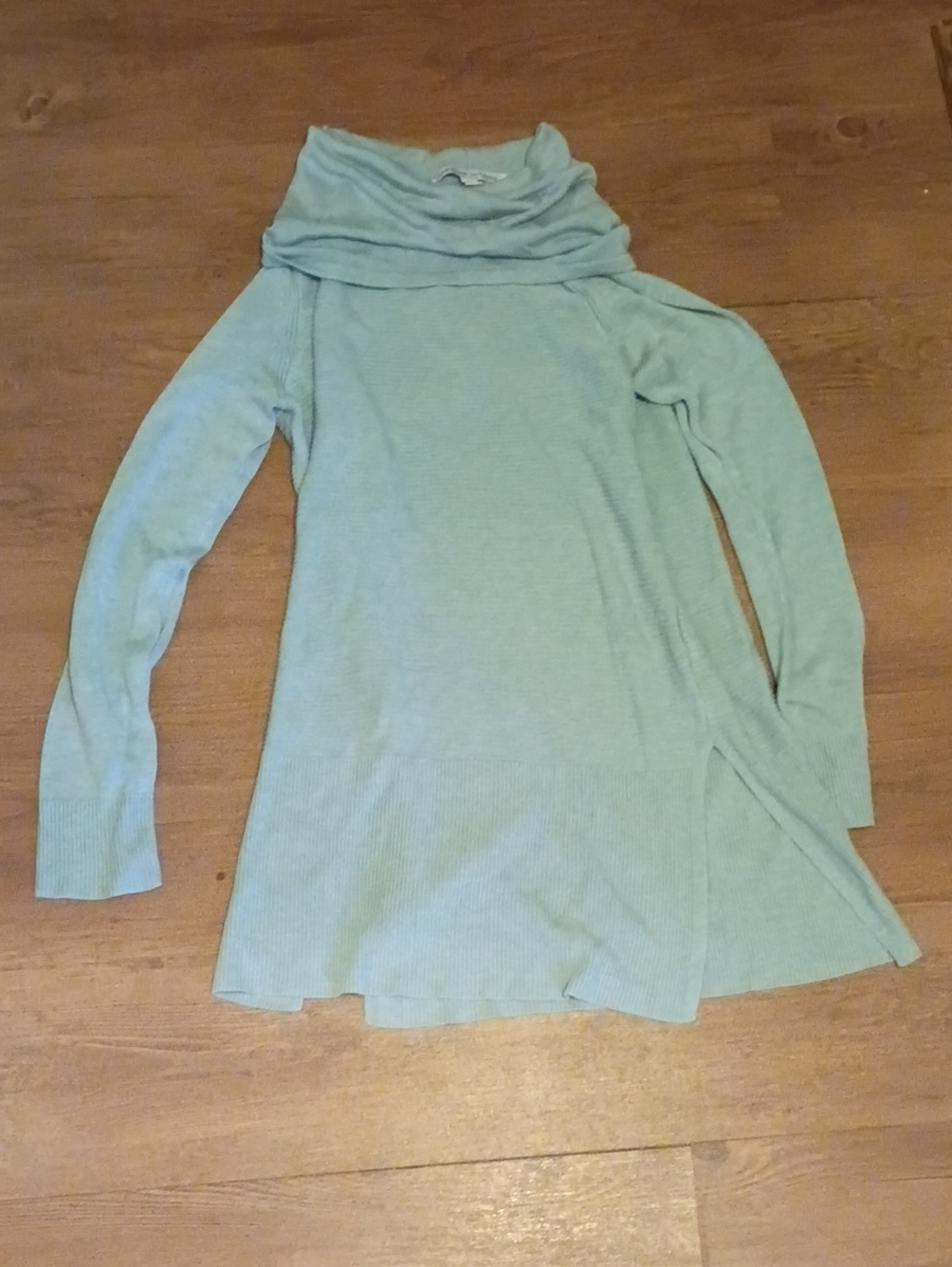 Adrienne Vittadini Mint Green Cowl Neck Sweater